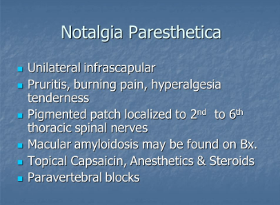Notalgia Paresthetia Picture 1